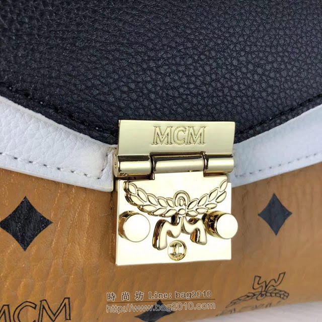 MCM女包 原單 6227 Mille系列斜挎包 MCM經典Visetos圖案 MCM女單肩包 MCM鏈條斜跨包  mdmc1283